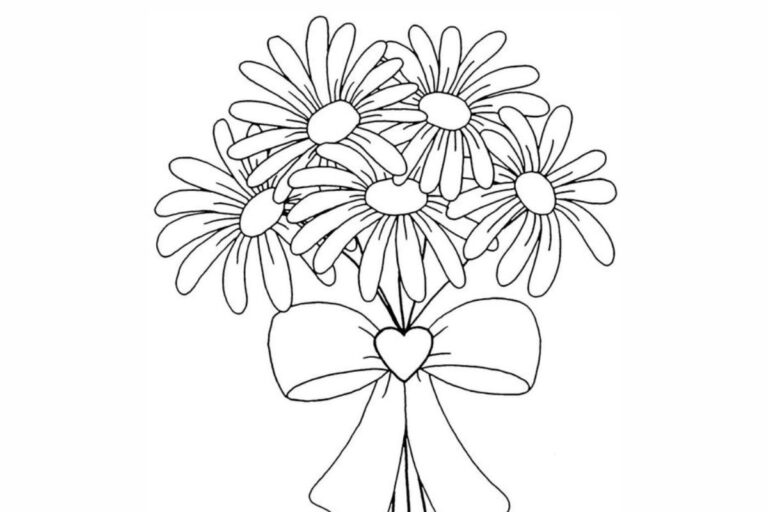 Lindos Desenhos de Margarida Para Colorir