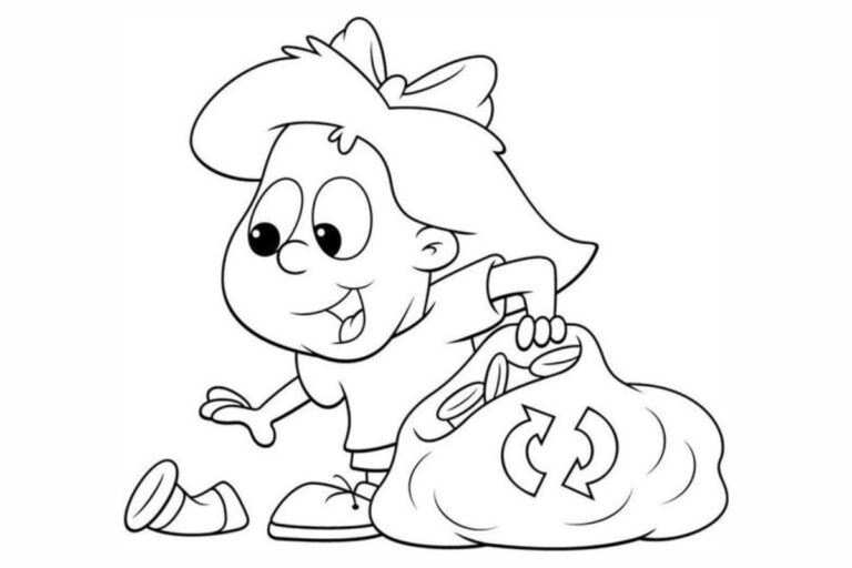 Veja Desenhos de Reciclagem para Colorir