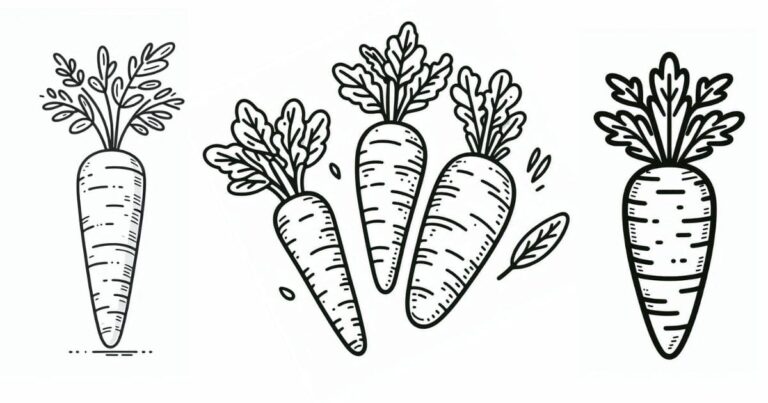Desenho de Cenoura para Colorir: Um Mundo de Cores