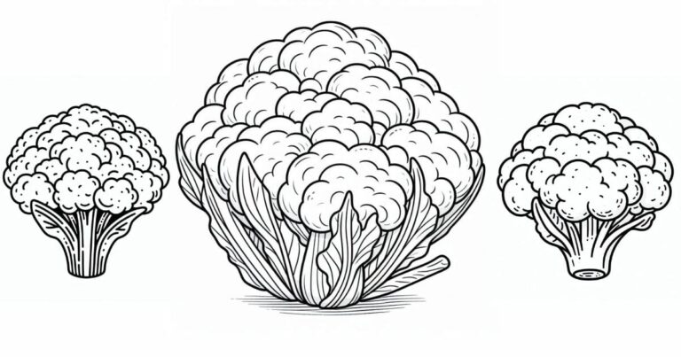 Criatividade Verde: Desenho De Couve Flor Para Imprimir