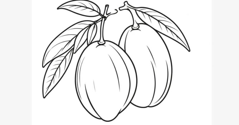 Uma Fruta Perfeita: Desenho de Manga para Colorir