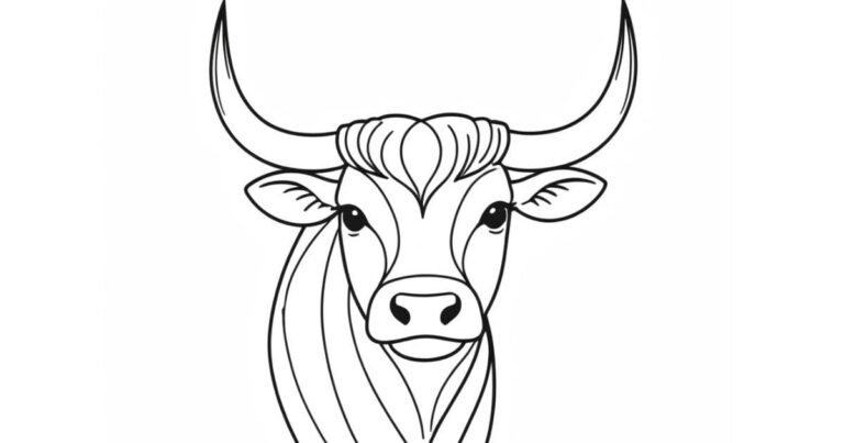 Desenho de Boi para Colorir: Aventuras na Fazenda