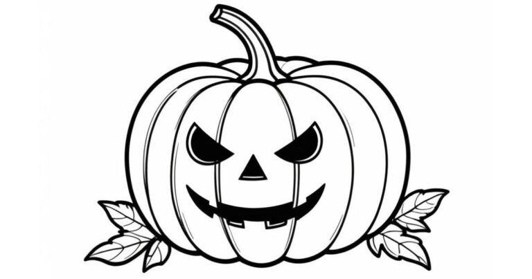 Desenho de Abóbora para o Halloween