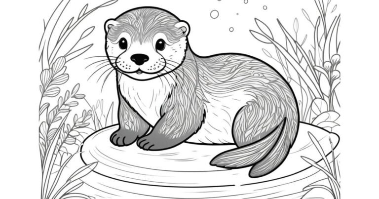 Descubra o mundo encantador do desenho de lontra para colorir