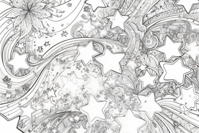 Desenho de estrelas para colorir: um universo de possibilidades